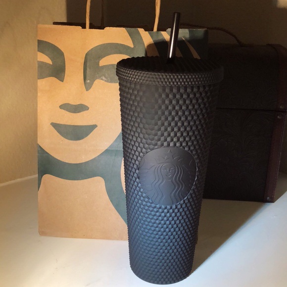 Starbucks Other - Starbucks New Studded Matte Black 24oz Cup🖤🍁